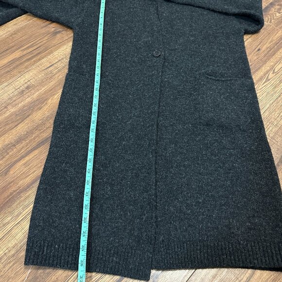 Uniqlo Hooded Wool Coat – Size S（fits M)  Dark Gray - Picture 9 of 11